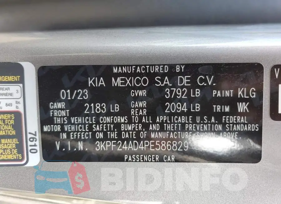 3KPF24AD4PE586829 Photo# 12