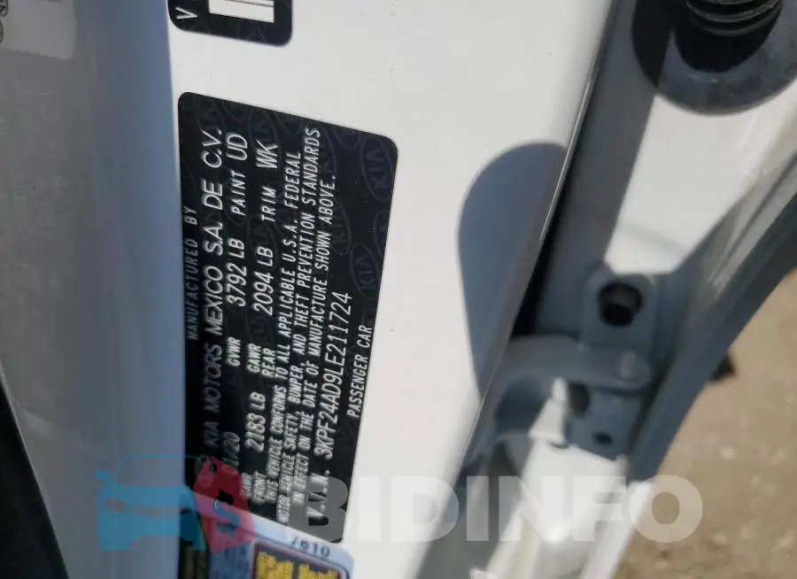 3KPF24AD9LE211724 Photo# 12