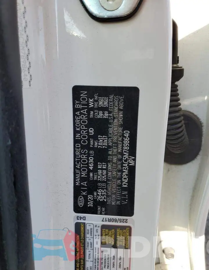 KNDPM3AC5M7898640 Photo# 12