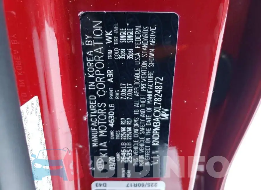 KNDPM3ACXL7824872 Photo# 13