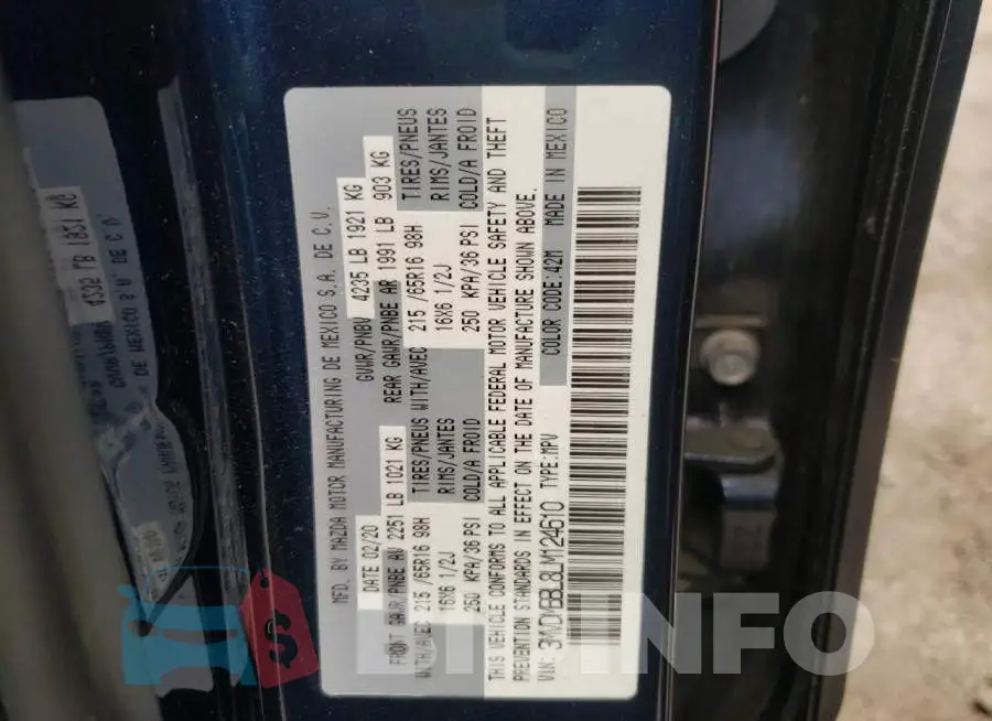 3MVDMBBL8LM124610 Photo# 13