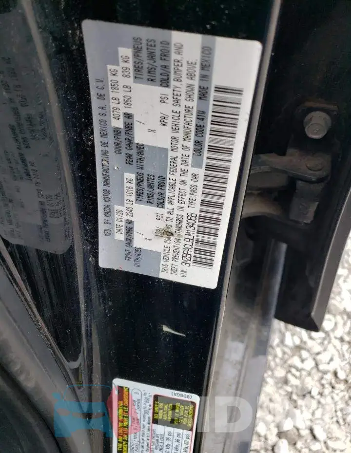 3MZBPACL9LM134066 Photo# 12