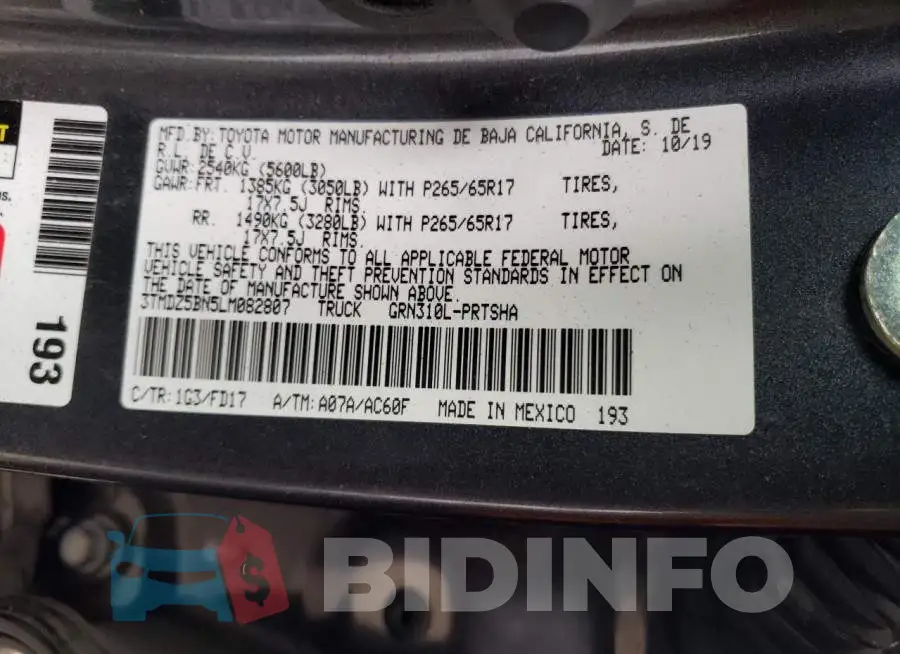 3TMDZ5BN5LM082807 Photo# 12
