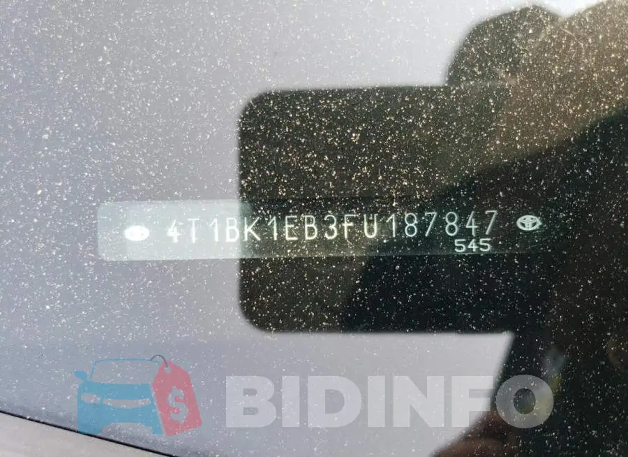 4T1BK1EB3FU187847 Photo# 12