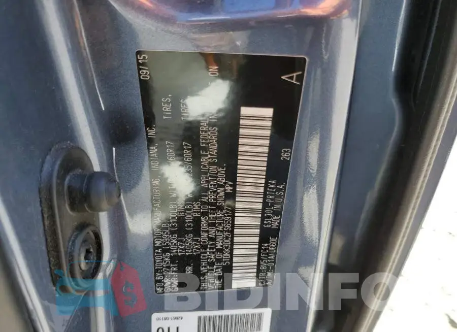 5TDKK3DC2FS659177 Photo# 13
