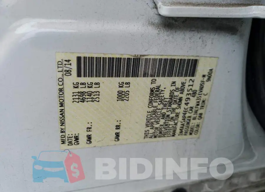 1N4AA5AP4EC493512 Photo# 12