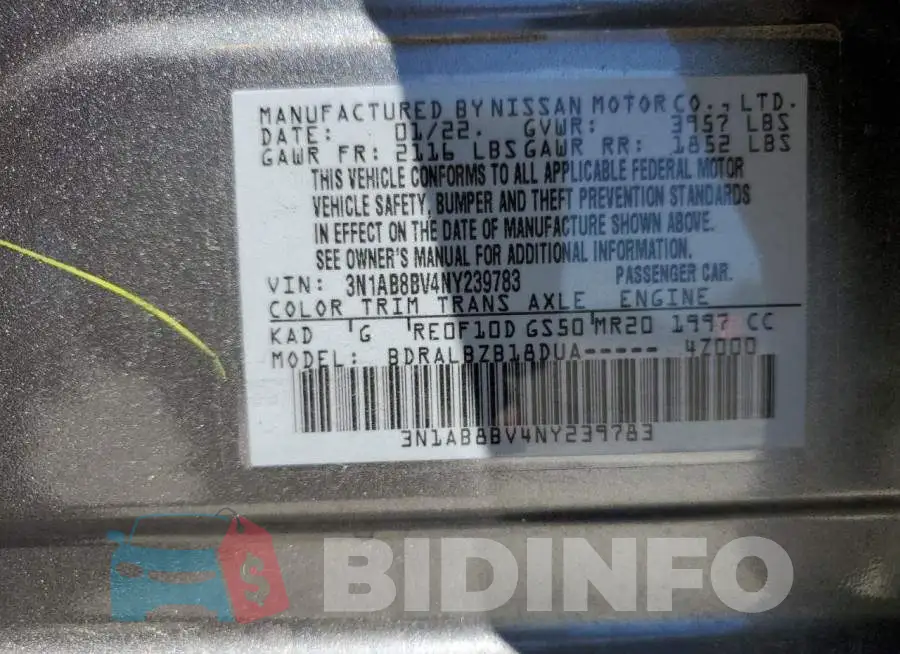3N1AB8BV4NY239783 Photo# 12