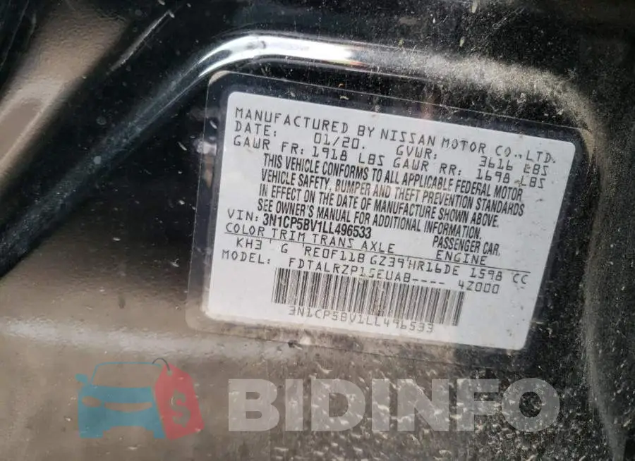 3N1CP5BV1LL496533 Photo# 13