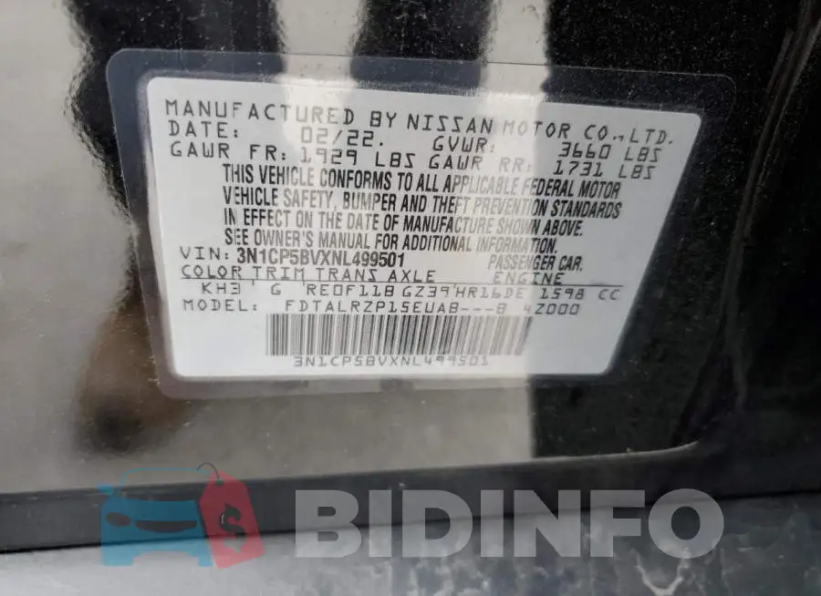 3N1CP5BVXNL499501 Photo# 12