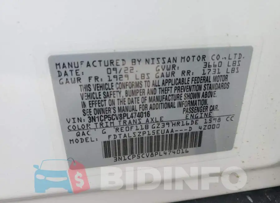 3N1CP5CV8PL474016 Photo# 12