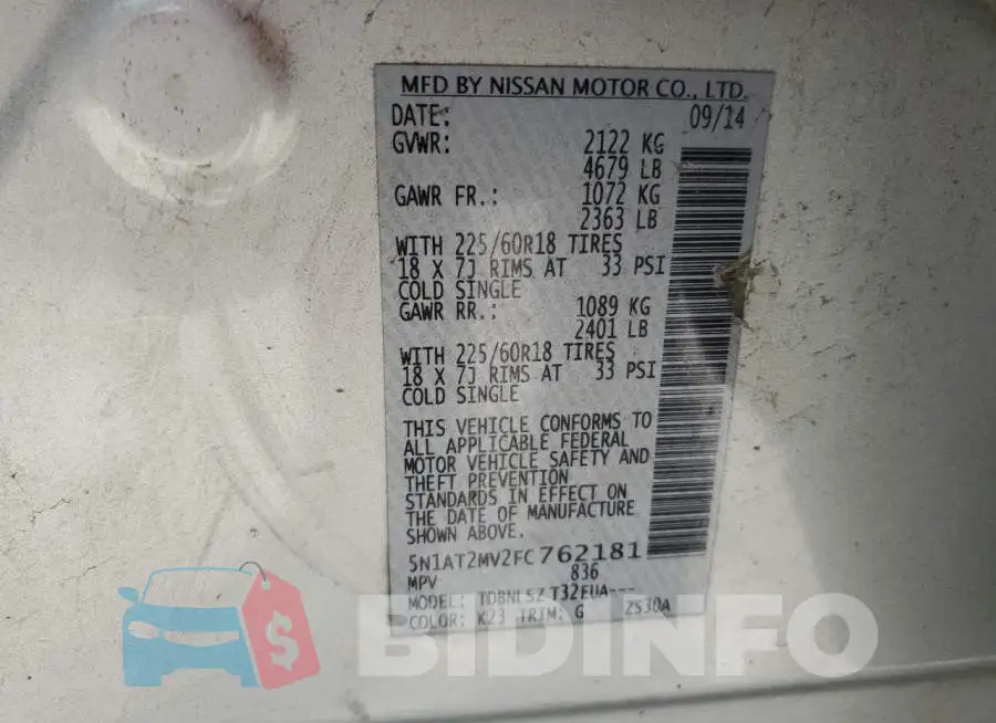 5N1AT2MV2FC762181 Photo# 12