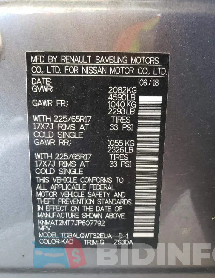 KNMAT2MT7JP607792 Photo# 13