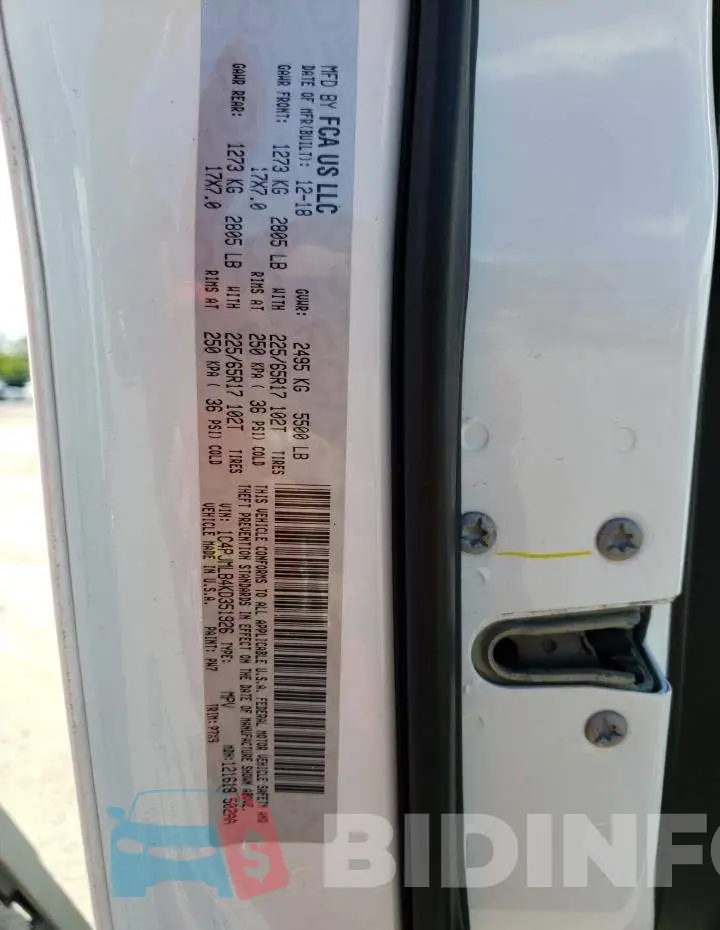 1C4PJMLB4KD351926 Photo# 14