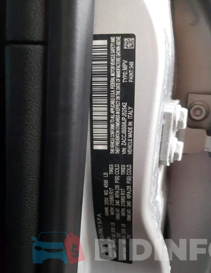 ZACCJBBB8JPJ52542 Photo# 12