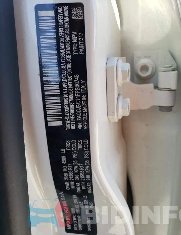 ZACCJBCT1FPB50746 Photo# 14