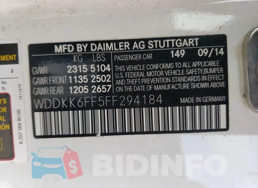 WDDKK6FF5FF294184 Photo# 12