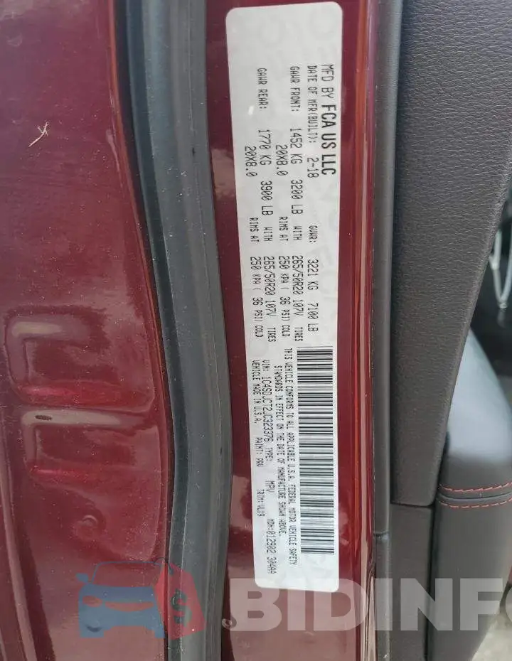 1C4SDJCT2JC323376 Photo# 13