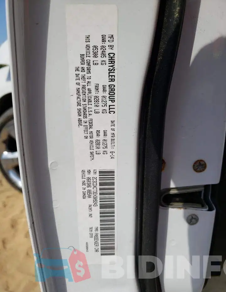 2C3CDXCT3EH309243 Photo# 12