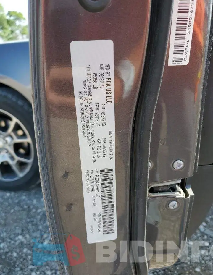 2C3CDXJG7FH747187 Photo# 12