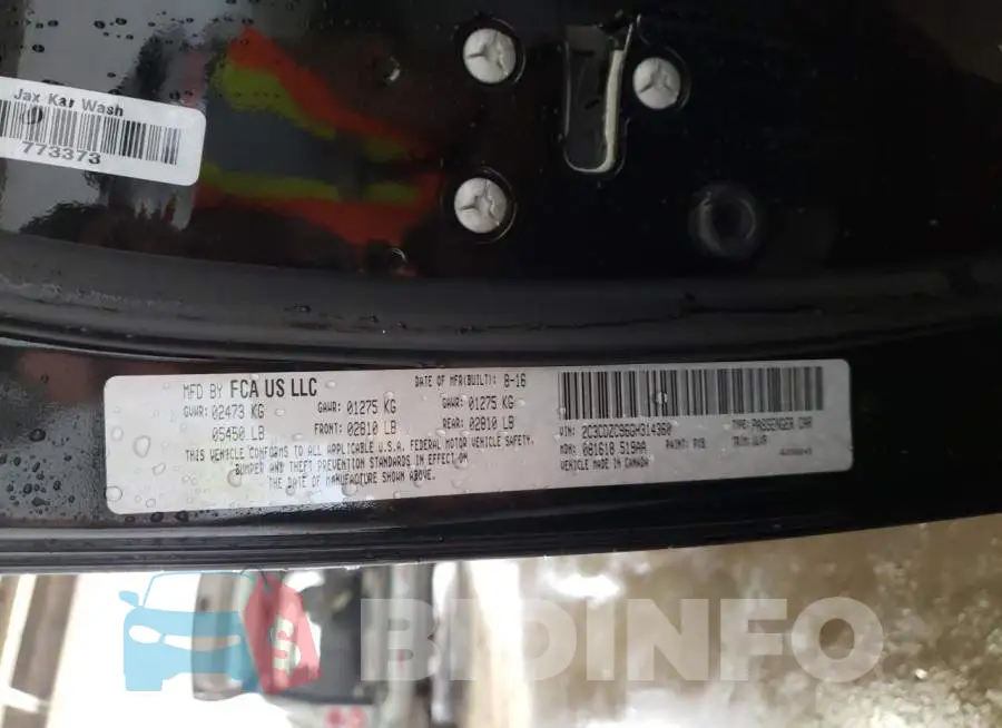 2C3CDZC96GH314360 Photo# 13