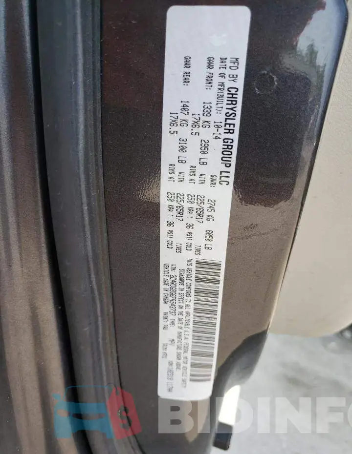 2C4RDGBG6FR543737 Photo# 13
