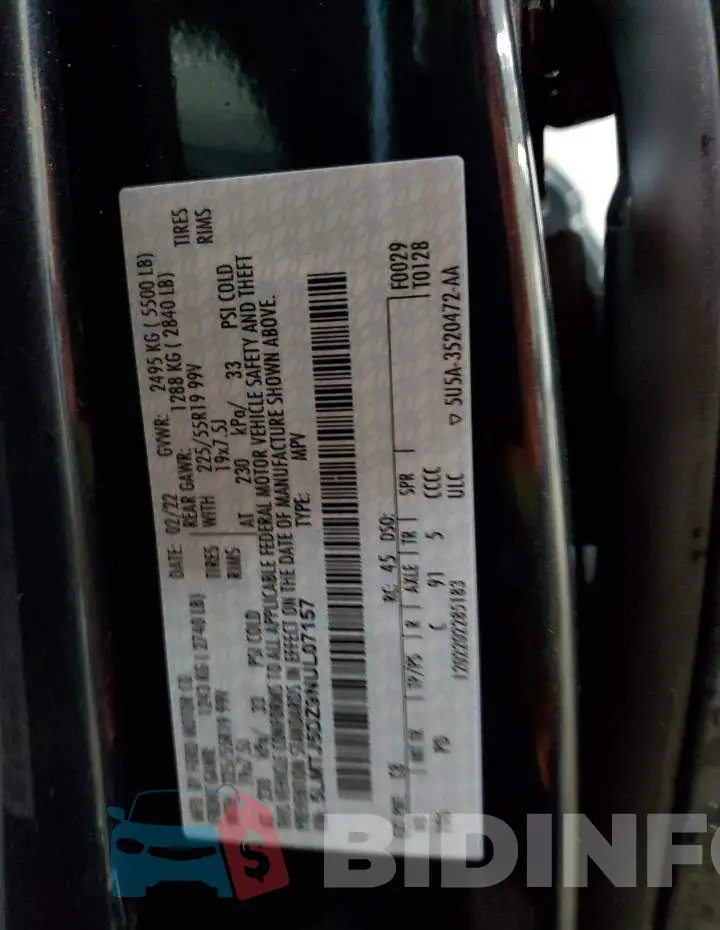 5LMTJ5DZ9NUL07157 Photo# 13