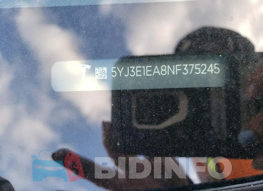 5YJ3E1EA8NF375245 Photo# 12
