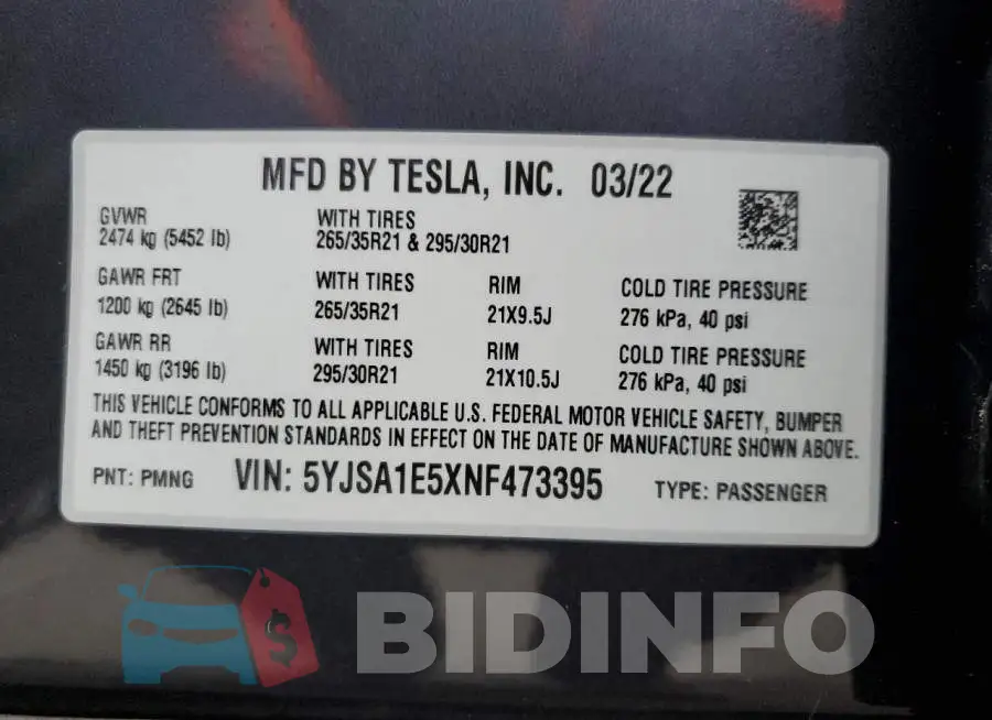 5YJSA1E5XNF473395 Photo# 12