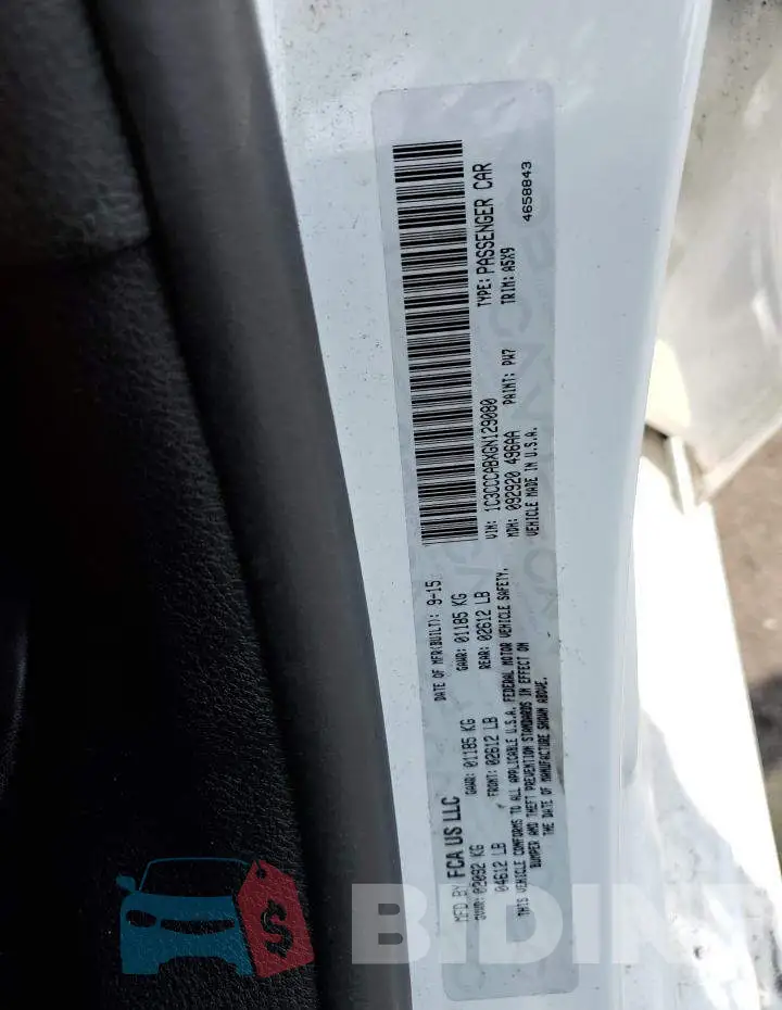 1C3CCCABXGN129080 Photo# 12