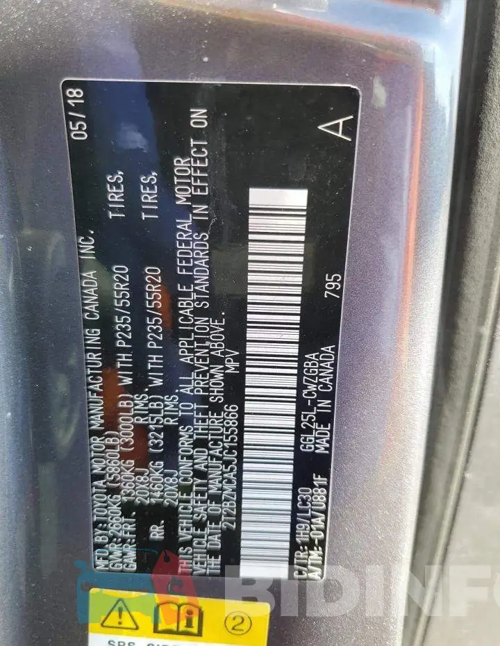 2T2BZMCA5JC155866 Photo# 14