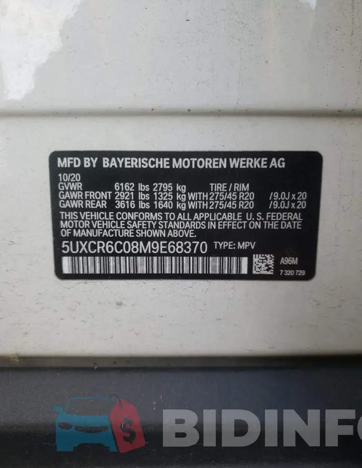 5UXCR6C08M9E68370 Photo# 13