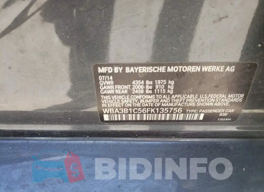 WBA3B1C56FK135756 Photo# 12