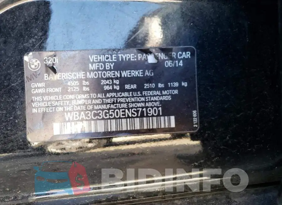 WBA3C3G50ENS71901 Photo# 12