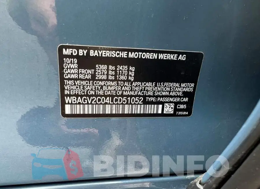 WBAGV2C04LCD51052 Photo# 10