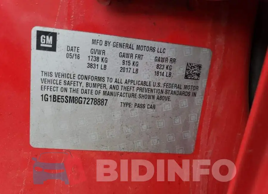 1G1BE5SM8G7278887 Photo# 13