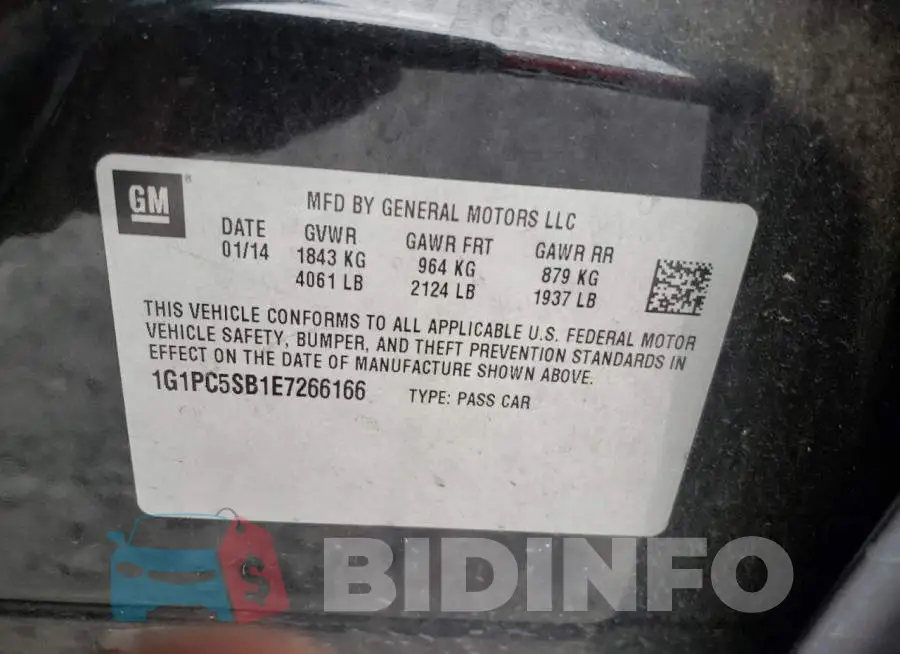 1G1PC5SB1E7266166 Photo# 12