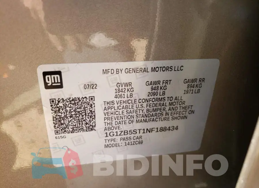 1G1ZB5ST1NF188434 Photo# 13
