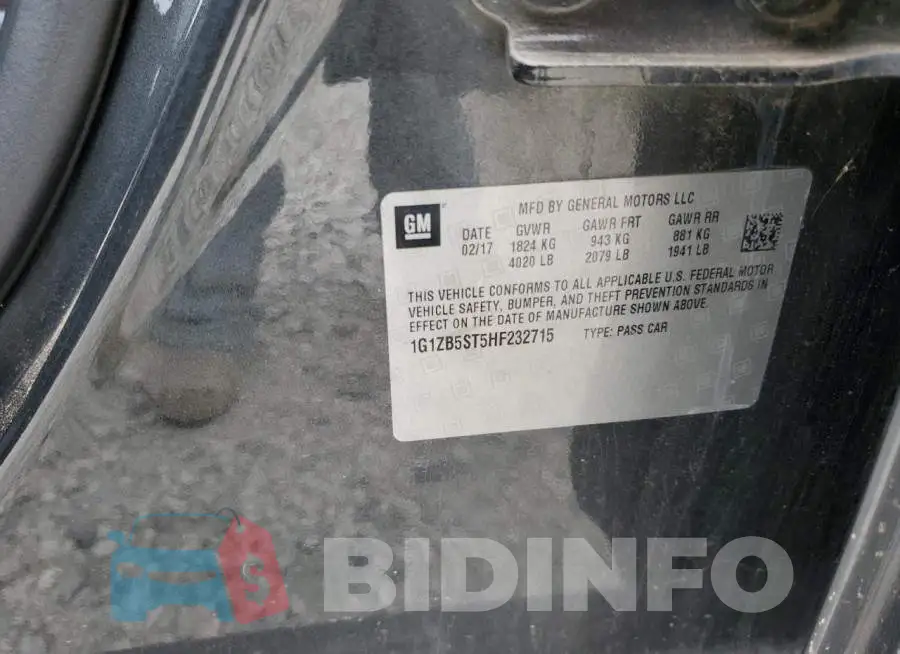 1G1ZB5ST5HF232715 Photo# 12