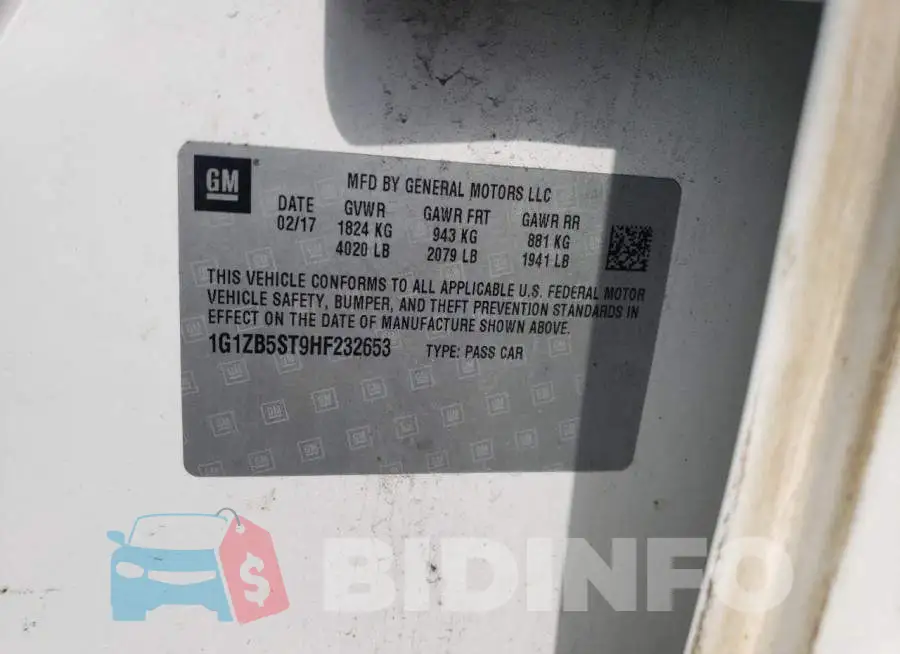 1G1ZB5ST9HF232653 Photo# 12