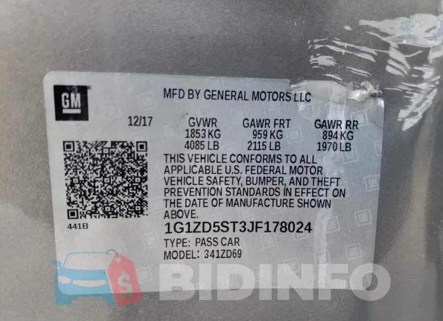 1G1ZD5ST3JF178024 Photo# 13