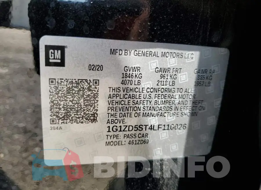 1G1ZD5ST4LF110026 Photo# 12