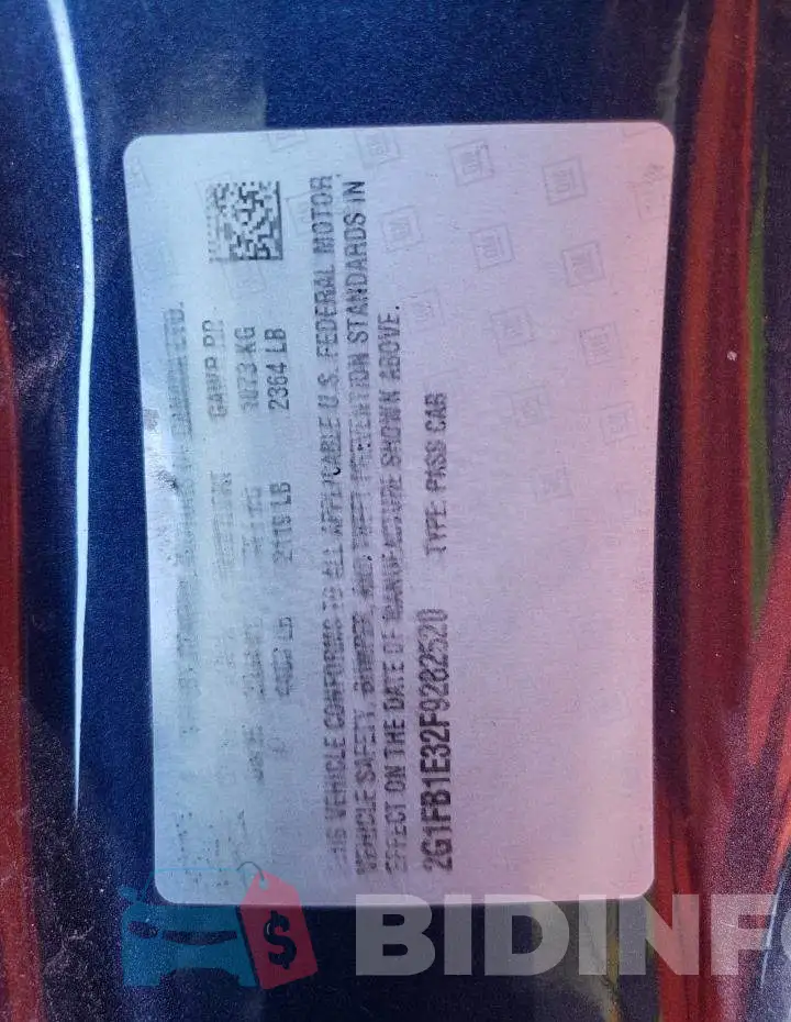 2G1FB1E32F9282520 Photo# 13