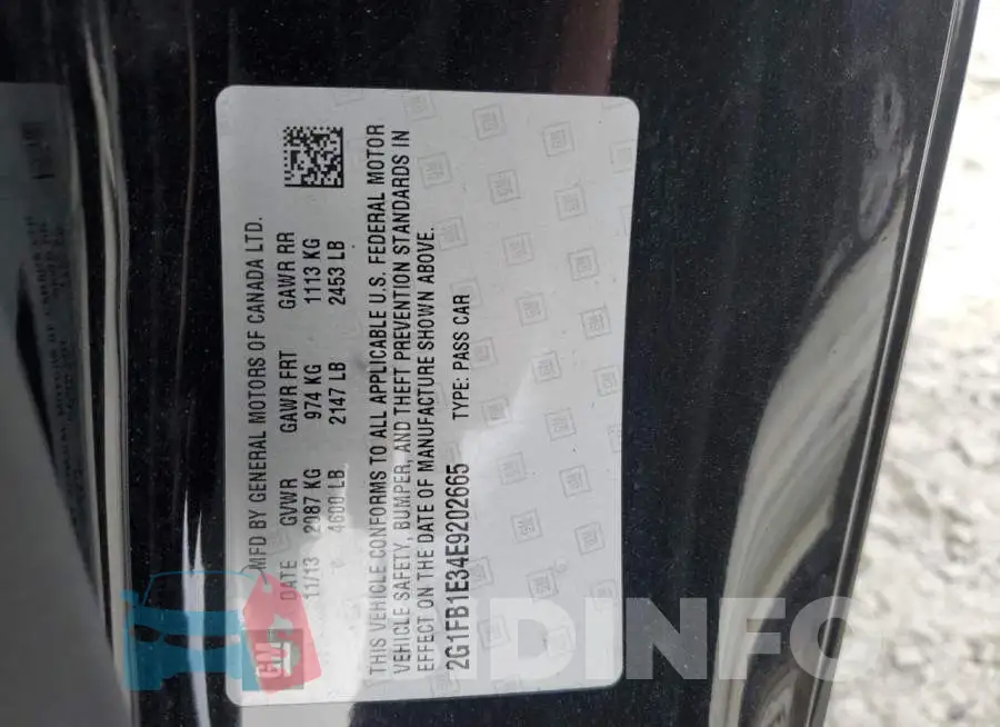 2G1FB1E34E9202665 Photo# 12