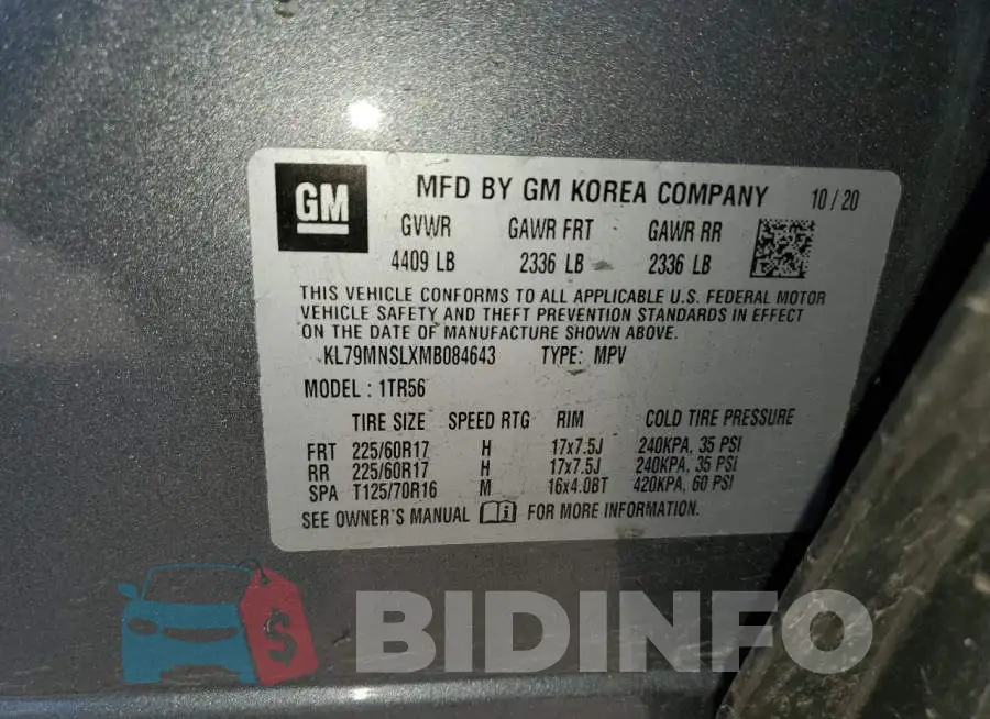 KL79MNSLXMB084643 Photo# 13
