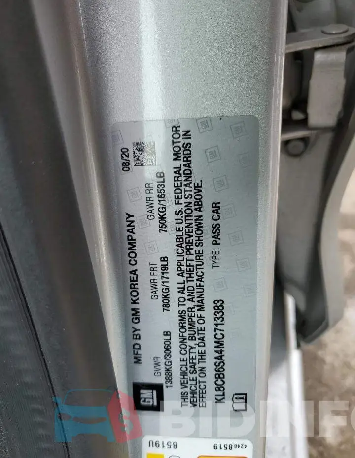 KL8CB6SA4MC713383 Photo# 12