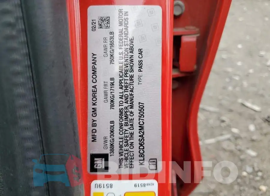 KL8CD6SA2MC750507 Photo# 12