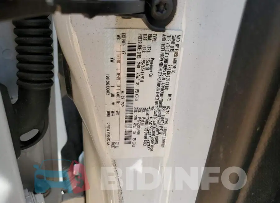 1FADP3E23FL227687 Photo# 12