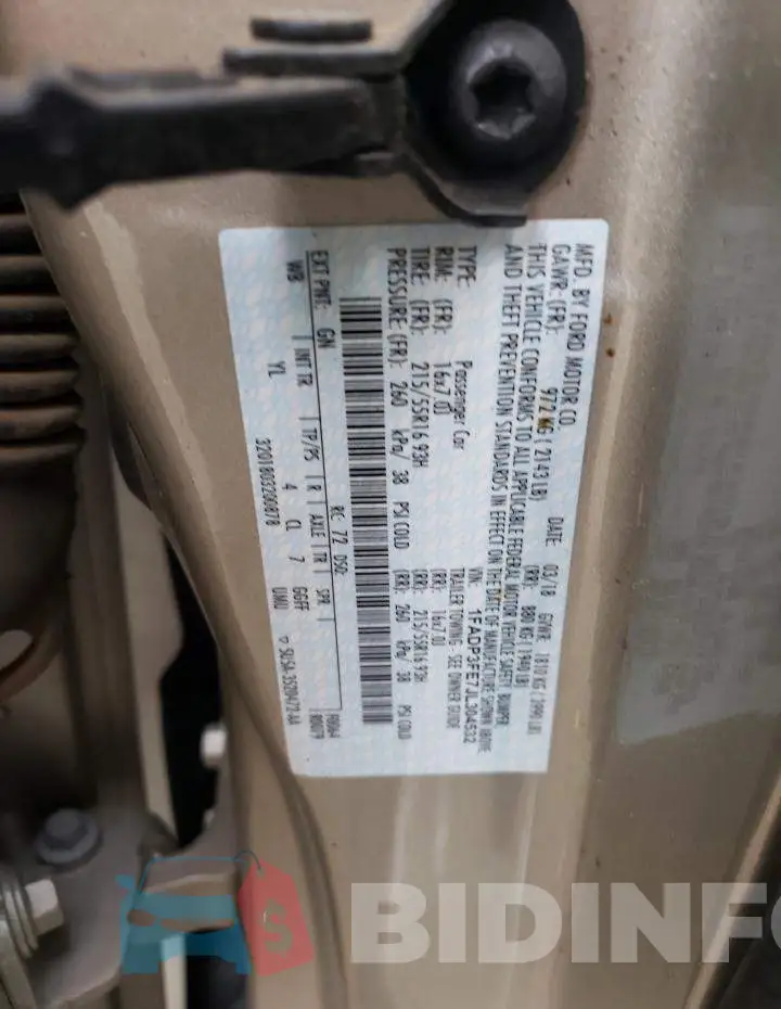 1FADP3FE7JL304532 Photo# 12