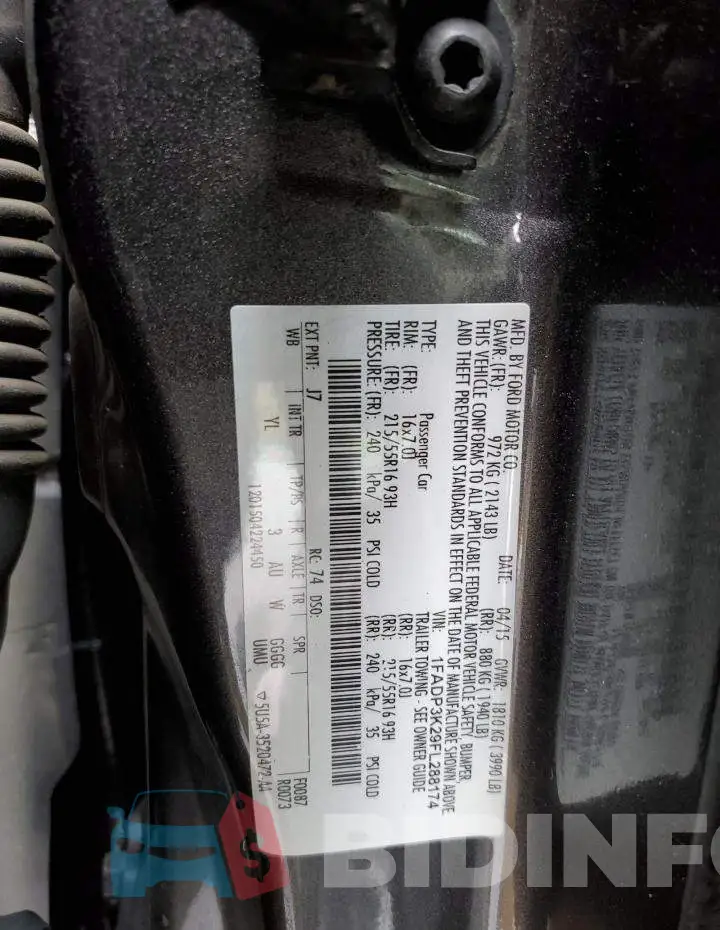 1FADP3K29FL288174 Photo# 12