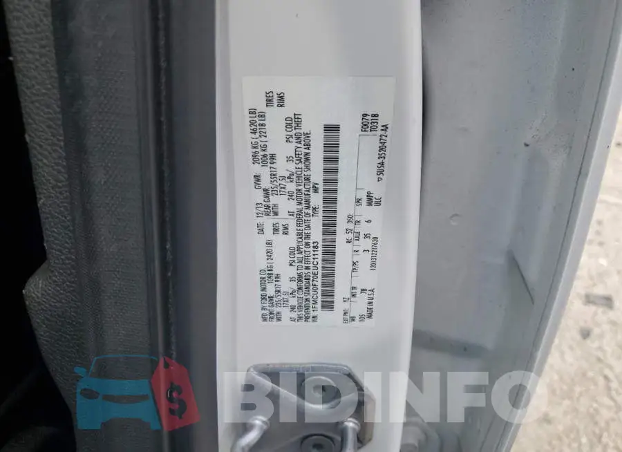 1FMCU0F70EUC11183 Photo# 13